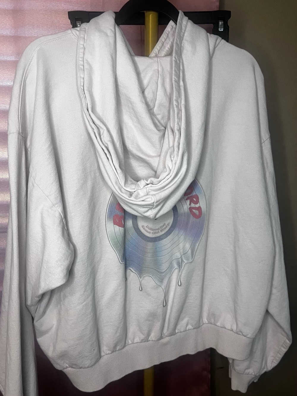 Boys Lie Blush Pink Hoodie with Angel Logo - Picture 2 of 4
